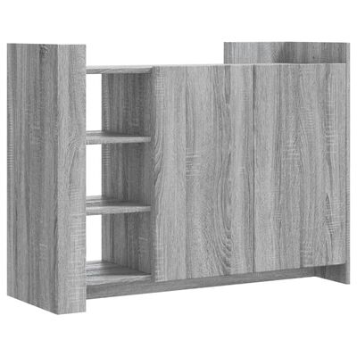 vidaXL Sideboard Grau Sonoma 100x35x75 cm Holzwerkstoff