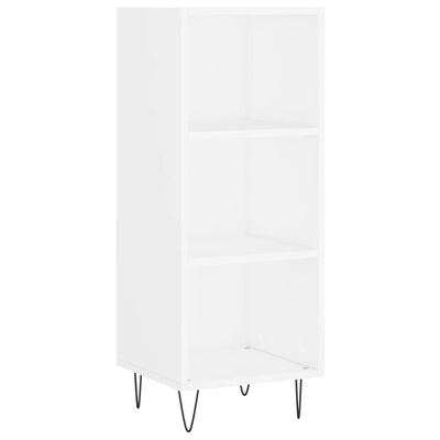 vidaXL Highboard Hochglanz-Weiß 34,5x32,5x180 cm Holzwerkstoff