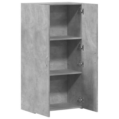 vidaXL Aktenschrank Betongrau 60x32x115 cm Holzwerkstoff