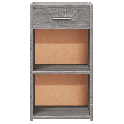 vidaXL Nachttisch Grau Sonoma 35x34x65 cm Holzwerkstoff