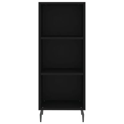 vidaXL Sideboard Schwarz 34,5x32,5x90 cm Holzwerkstoff