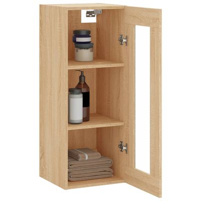 vidaXL Wandschrank Sonoma-Eiche 34,5x34x90 cm