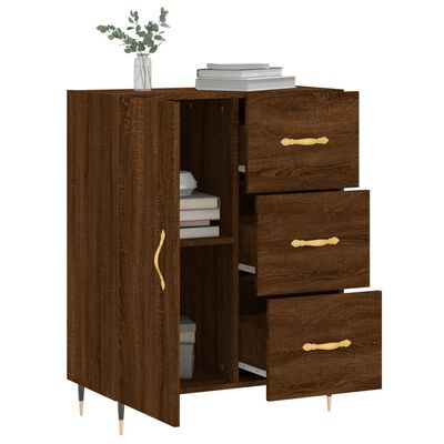 vidaXL Sideboard Braun Eichen-Optik 69,5x34x90 cm Holzwerkstoff