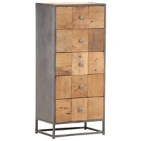 vidaXL Highboard mit Schubladen 45x30x100 cm Altholz Massiv