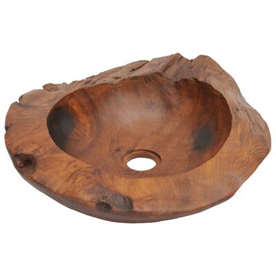 vidaXL Becken Teak Massiv 45 cm