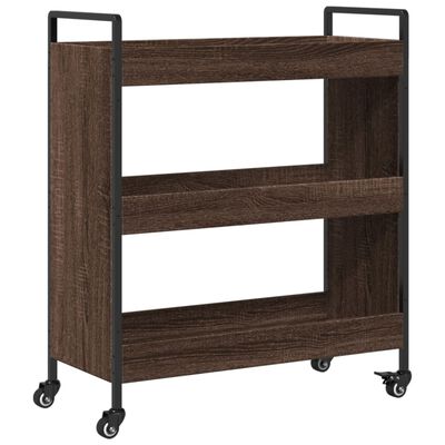 vidaXL Küchenwagen Braun Eichen-Optik 70x30x82 cm Holzwerkstoff