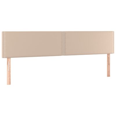 vidaXL Boxspringbett Matratze Cappuccino-Braun 160x200 cm Kunstleder