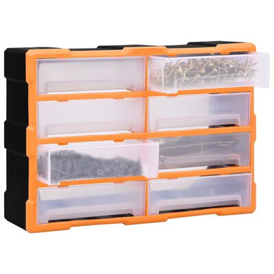 vidaXL Multi-Schubladen-Organizer 8 große Schubladen 52x16x37 cm