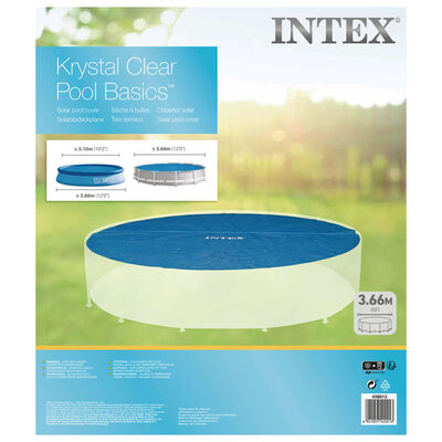 Intex Solar Poolabdeckung Blau 348 cm Polyethylen