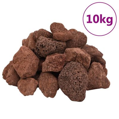 vidaXL Lavagranulat 10 kg Rot 5-8 cm