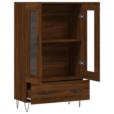 vidaXL Highboard Braun Eichen-Optik 69,5x31x115 cm Holzwerkstoff