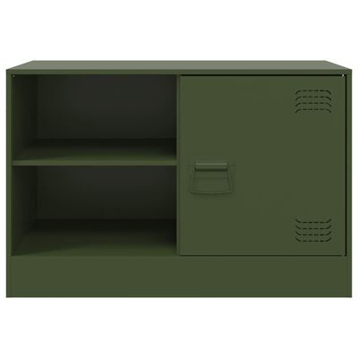 vidaXL TV-Schrank Olivgrün 67x39x44 cm Stahl