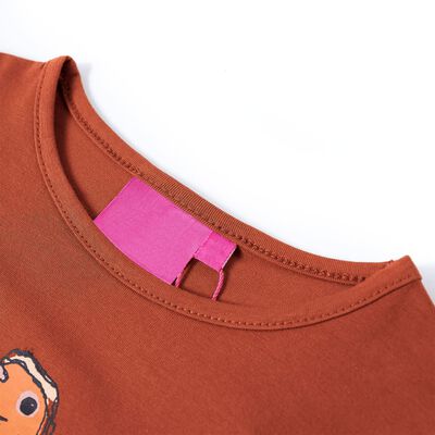 Kinder-Langarmshirt Cognac 140