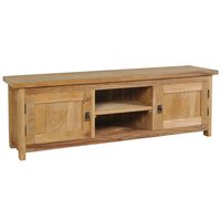 vidaXL TV-Schrank Massivholz Teak 120x30x40 cm