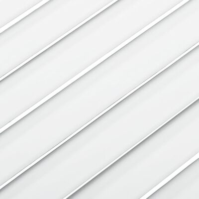 vidaXL Schranktür Lamellen-Design Weiß 39,5x39,4 cm Massivholz Kiefer