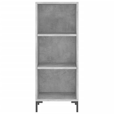 vidaXL Highboard Betongrau 34,5x32,5x180 cm Holzwerkstoff