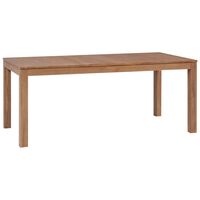 vidaXL Esstisch Massivholz Teak Natürliches Finish 180x90x76 cm