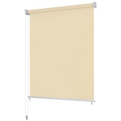 vidaXL Außenrollo 220 x 230 cm Cremeweiß