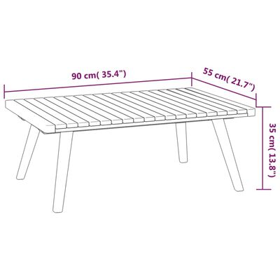 vidaXL 7-tlg. Garten-Lounge-Set mit Kissen Massivholz Akazie