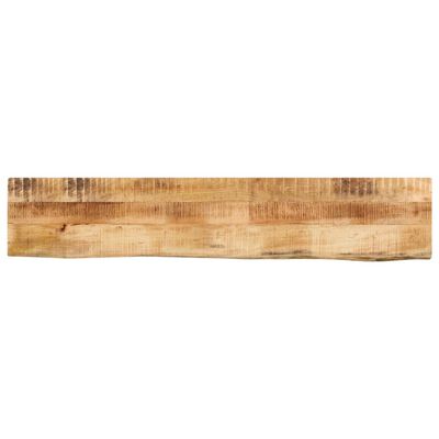 vidaXL Tischplatte 140x30x3,8 cm Baumkante Massivholz Raues Mangoholz