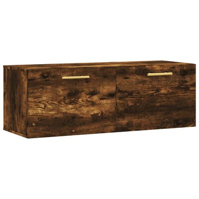 vidaXL Wandschrank Räuchereiche 100x36,5x35 cm Holzwerkstoff