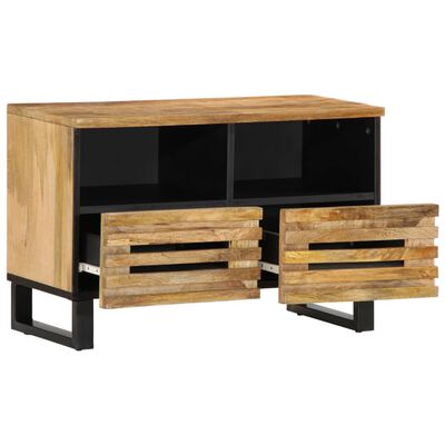 vidaXL TV-Schrank 70x34x46 cm Raues Massivholz Mango