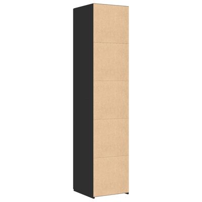 vidaXL Highboard Schwarz 40x42,5x185 cm Holzwerkstoff