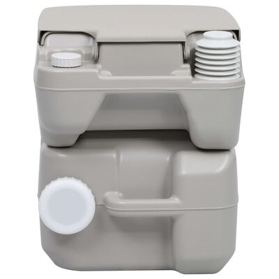 vidaXL Tragbare Campingtoilette mit Waschbecken