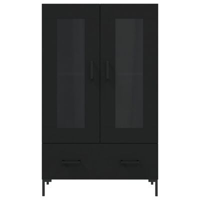 vidaXL Highboard Schwarz 69,5x31x115 cm Holzwerkstoff