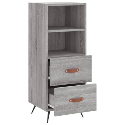 vidaXL Sideboard Grau Sonoma 34,5x34x90 cm Holzwerkstoff