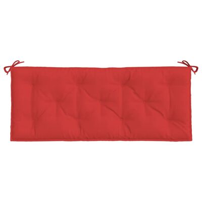 vidaXL Gartenbank-Auflagen 2 Stk. Rot 120x50x7 cm Oxford-Gewebe