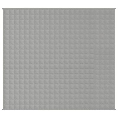 vidaXL Gewichtsdecke Grau 200x230 cm 9 kg Stoff