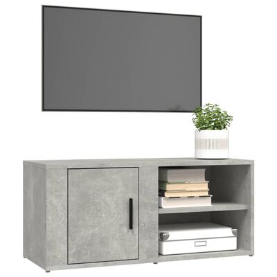 vidaXL TV-Schrank Betongrau 80x31,5x36 cm Holzwerkstoff