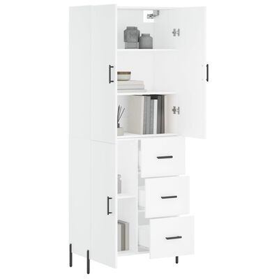 vidaXL Highboard Weiß 69,5x34x180 cm Holzwerkstoff