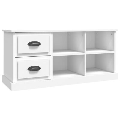 vidaXL TV-Schrank Weiß 102x35,5x47,5 cm Holzwerkstoff