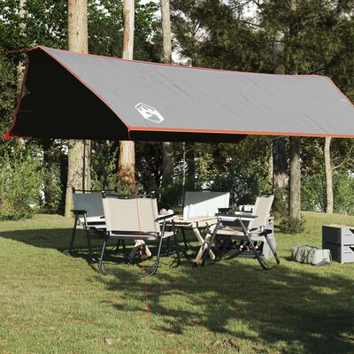 vidaXL Tarp Grau und Orange 500x294 cm Wasserdicht