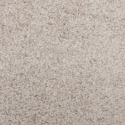 vidaXL Shaggy-Teppich PAMPLONA Hochflor Modern Beige Ø 200 cm