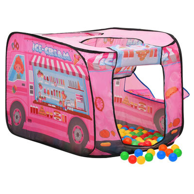 vidaXL Kinder-Spielzelt mit 250 Bällen Rosa 70x112x70 cm