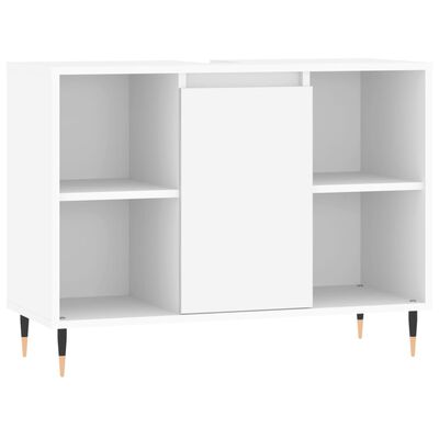 vidaXL Badschrank Weiß 80x33x60 cm Holzwerkstoff