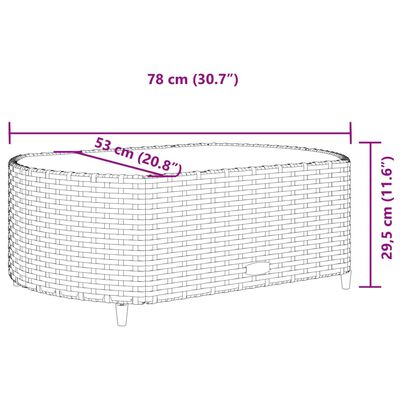 vidaXL 10-tlg. Garten-Sofagarnitur mit Kissen Grau Poly Rattan