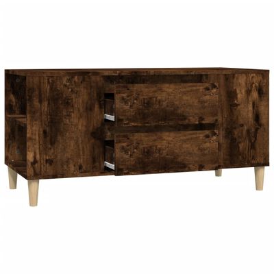 vidaXL TV-Schrank Räuchereiche 102x44,5x50 cm Holzwerkstoff