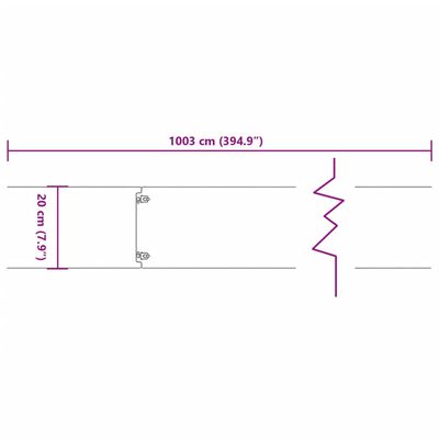 vidaXL Rasenkanten 10 Stk. 20x103 cm Flexibel Cortenstahl