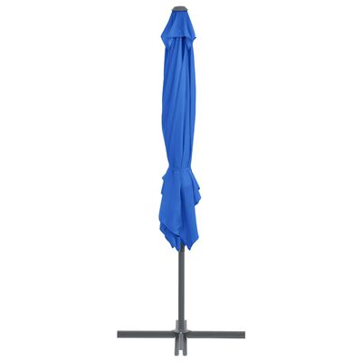 vidaXL Ampelschirm mit Stahl-Mast 250x250 cm Azurblau