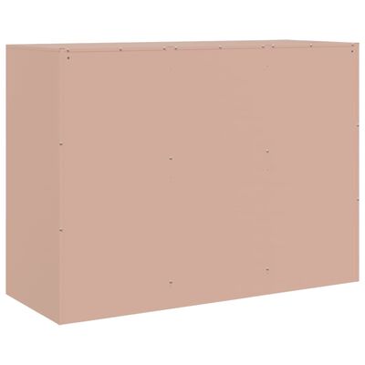 vidaXL Sideboard Rosa 99x39x73 cm Stahl