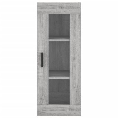 vidaXL Wandschrank Grau Sonoma 34,5x34x90 cm