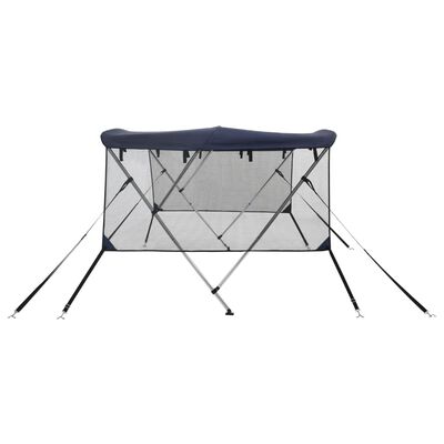 vidaXL 3-Bow Bimini-Top mit Mesh-Seitenteilen 183x(154-167)x137 cm