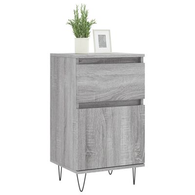 vidaXL Sideboards 2 Stk. Grau Sonoma 40x35x70 cm Holzwerkstoff