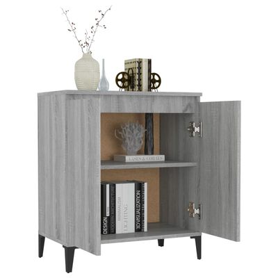 vidaXL Sideboard Grau Sonoma 60x35x70 cm Holzwerkstoff