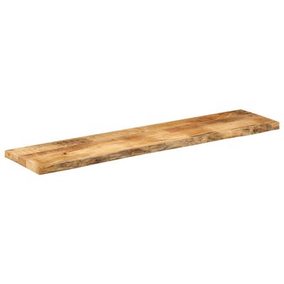 vidaXL Tischplatte 140x30x3,8 cm Baumkante Massivholz Raues Mangoholz