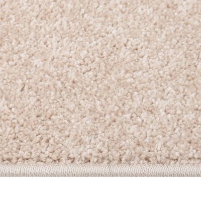 vidaXL Teppich Kurzflor 200x290 cm Dunkelbeige